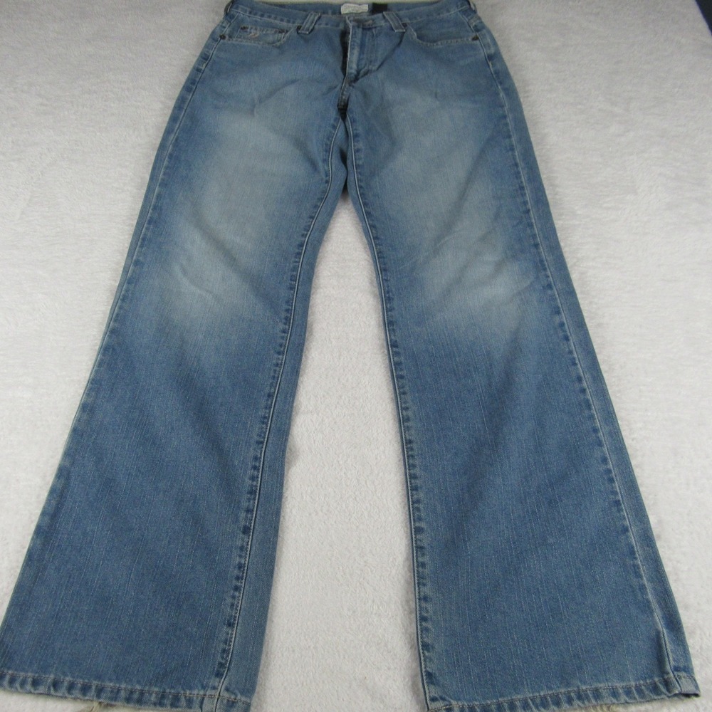 DKNY Jeans City Performance Denim Mens 30x32 Blue Excellent Straight Leg